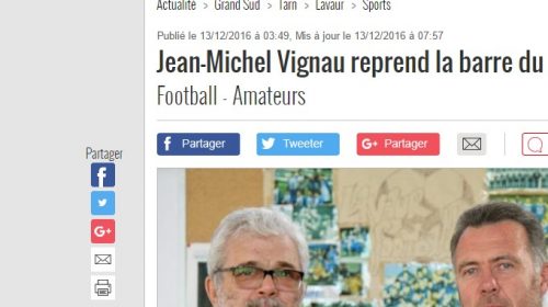 L’interview de Jean-Michel Vignau dans la DDM L’interview de Jean-Michel Vignau dans la DDM