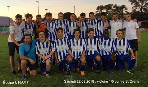 Les news des U17  3° journée du championnat