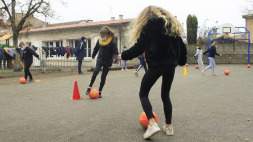 Opération « Foot à l’école » avec le district du Tarn et le Lavaur FC à Sainte Croix